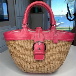EUC Coach basket tote handbag